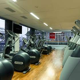 Vue du studio fitness centre