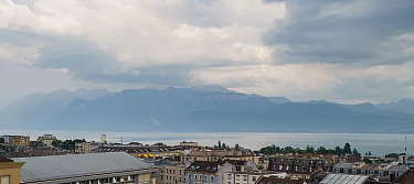 Vue sur le lac Léman depuis le balcon Chambre Double Confort